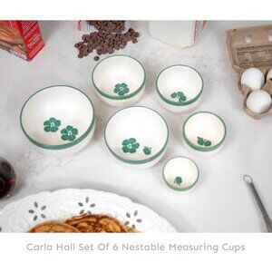 Carla Hall Sweet Heritage Nesting Ceramic Measuring Bowls